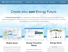 Tablet Screenshot of energytransitionmodel.com